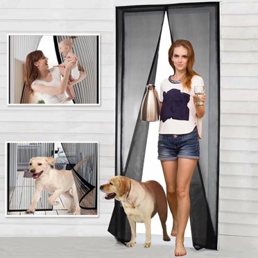 Magnetic Screen Door 2-Pack – Self-Closing, Fits Doors Up To 38"x82", Pet & Kid Friendly, Keeps Bugs Out