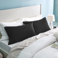 thumbnail image 1 of NEWEEN Set of 2 Ultra Soft Pillowcases with Envelope Closure (Queen 20" X 30", Black), 1 of 10