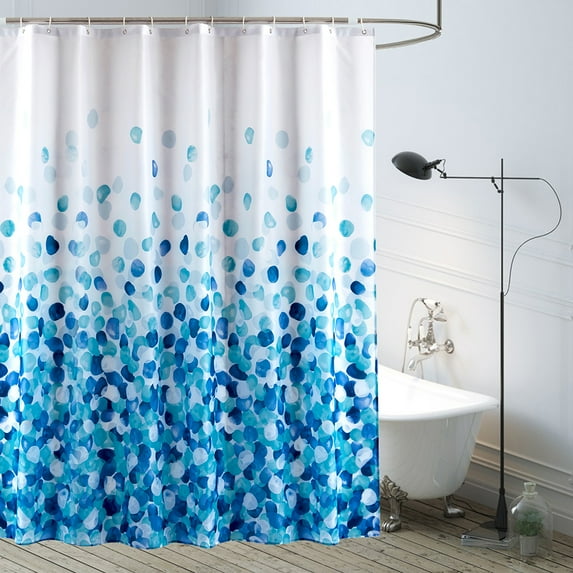 NEWEEN Shower Curtain 72 x 78 Polyester Waterproof Heavy Duty Shower Curtain Liner with Magnetic Weights Machine Washable