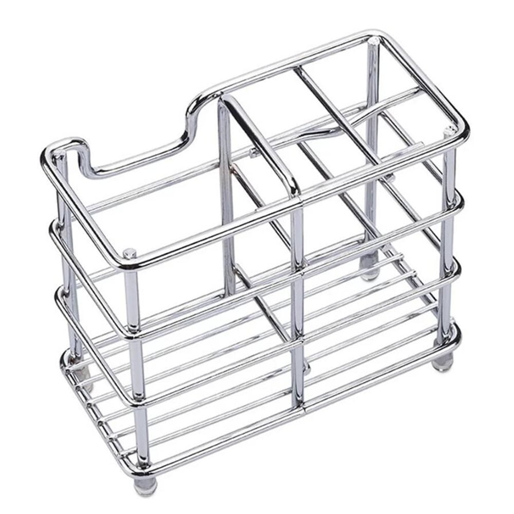 NEWEEN Toothbrush Holder and Bathroom Accessories Silver 5 Slots Tooth