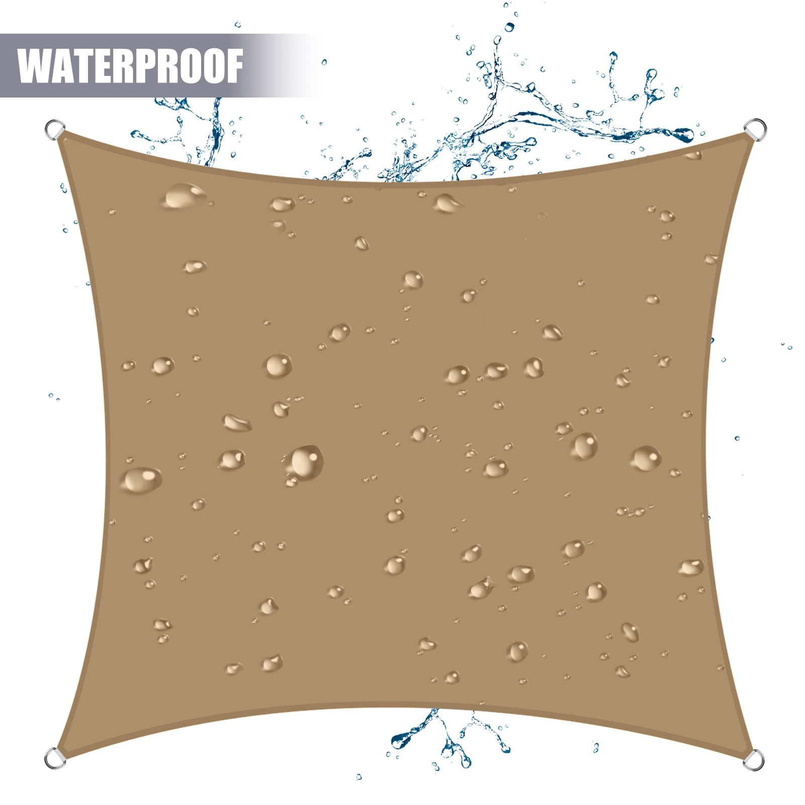 Windscreen4less 5フィートx14フィート 防水 サンシェード セイル