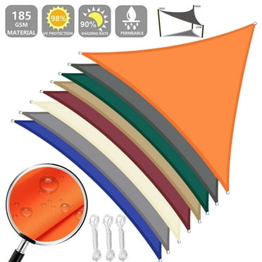 NEWEEN Waterproof Sun Shade Sail Rectangle UV Block Sunshade for Backyard Yard Deck Patio Garden Outdoor Activities and Facility