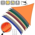 thumbnail image 1 of NEWEEN Waterproof Sun Shade Sail Triangle UV Block Sunshade for Backyard Yard Deck Patio Garden Outdoor Activities and Facility(Orange,12'x12'x12'), 1 of 7