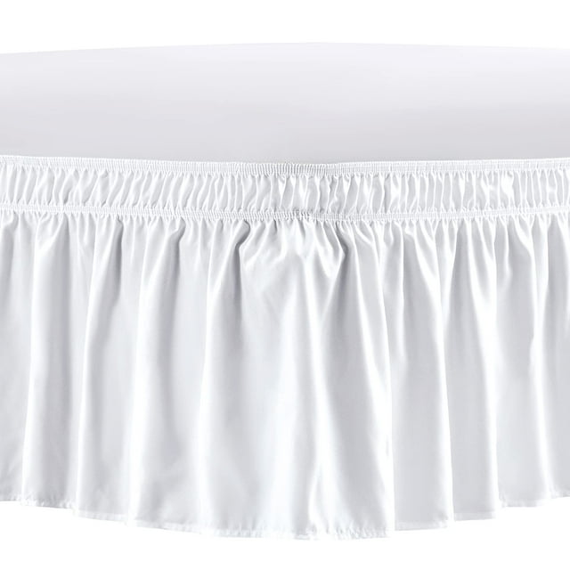 NEWEEN Adjustable Size Bed Skirt for Queen & King Beds, 15Inch Drop