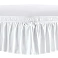NEWEEN Wrap Around Bed Skirts for Queen Beds 15 Inches Drop, White