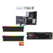 NEWEGG Motherboard SSD Memory Combo - X870E Gaming WiFi AM5 ATX Motherboard,32GB 16GBx2 6000MHz RGB DDR5 Memory and 990 PRO 2TB SSD
