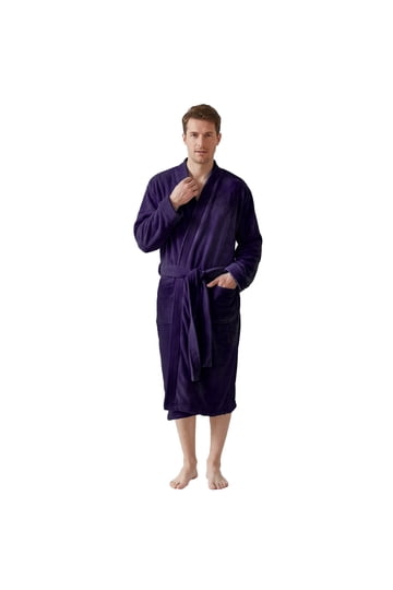 purple mens dressing gown Mens Purple Dressing Gown Silk Velvet Robe