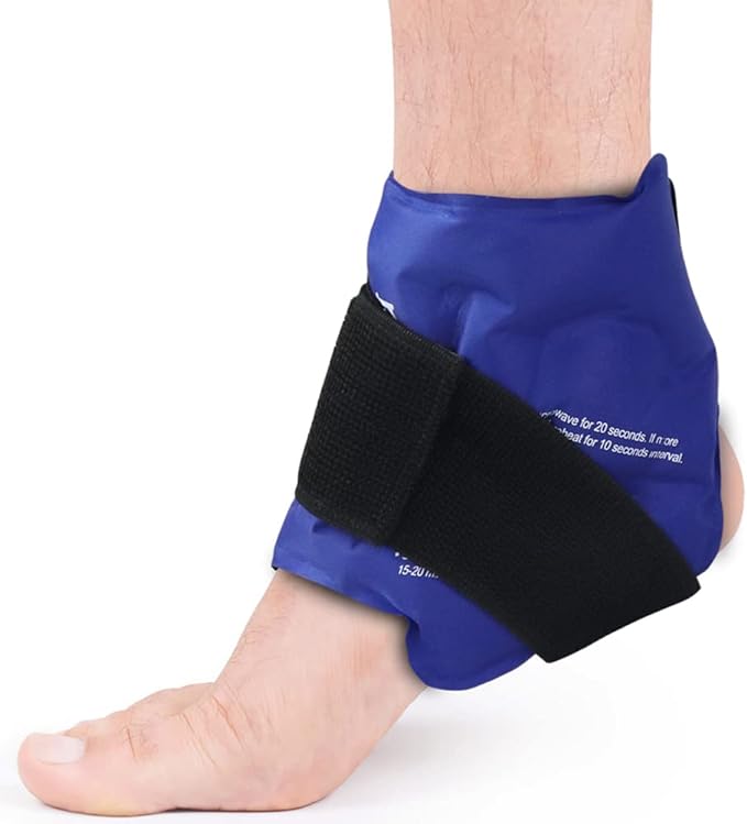 NEWGO Ankle Ice Pack Wrap for Swelling, Ice Pack for Ankle Injuires