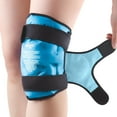 thumbnail image 1 of NEWGO Ice Pack for Knee Replacement Surgery, Reusable Gel Cold Pack Knee Ice Pack Wrap Around Entire Knee for Knee Injuries, Knee Ice Wrap for Pain Relief, Swelling, Bruises (Light Blue), 1 of 7
