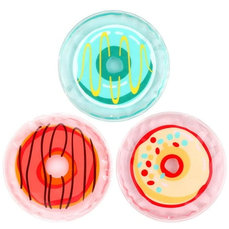 NEWGO Kids Ice Pack for Boo Boo, 3 Pack Gel Ice Pack Toddler Ice Pack for Children Kids Injuries, Pain Relief, Bruises, Swelling, Wisdom Teeth - 4.52" x 4.52"