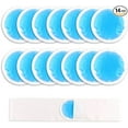 thumbnail image 1 of NEWGO Small Ice Packs for Injuries, 14 Pack Round Ice Packs for Face, Hot and Cold Gel Ice Pack Circular Cold Compress with Cloth Backing & Sleeve for Pain Relief, Toothaches, Breast Surgery, 1 of 6