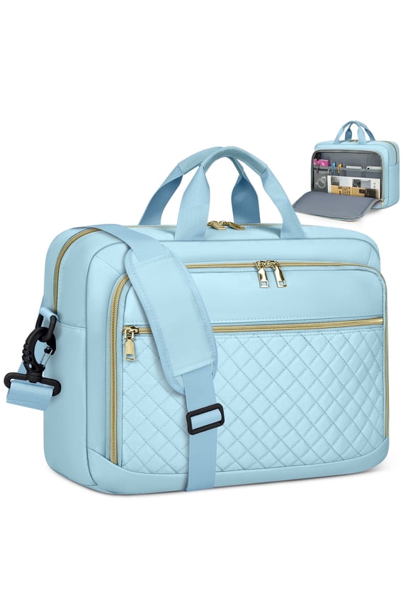 Laptop Bag 17.3 Inch Laptop Briefcase for Women Men Messenger Bag Waterproof Shoulder Large Computer Bag for Business Office Work College,Black
