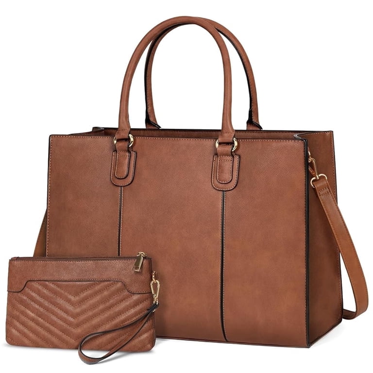 NEWHEY Laptop Bag for Women Inch Work Tote Bags Leather