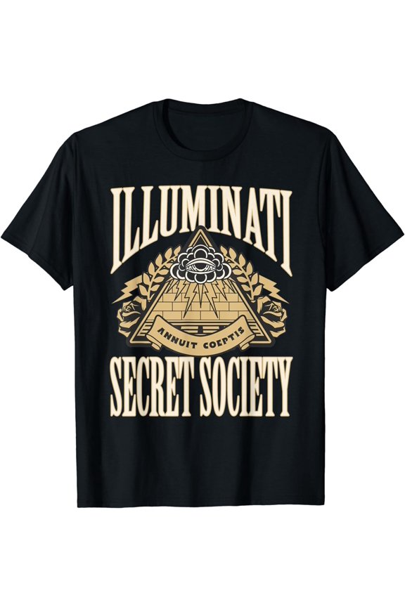 NEWIlluminati Secret All Seeing Eye Pyramid Conspiracy Theory Tee Shirt