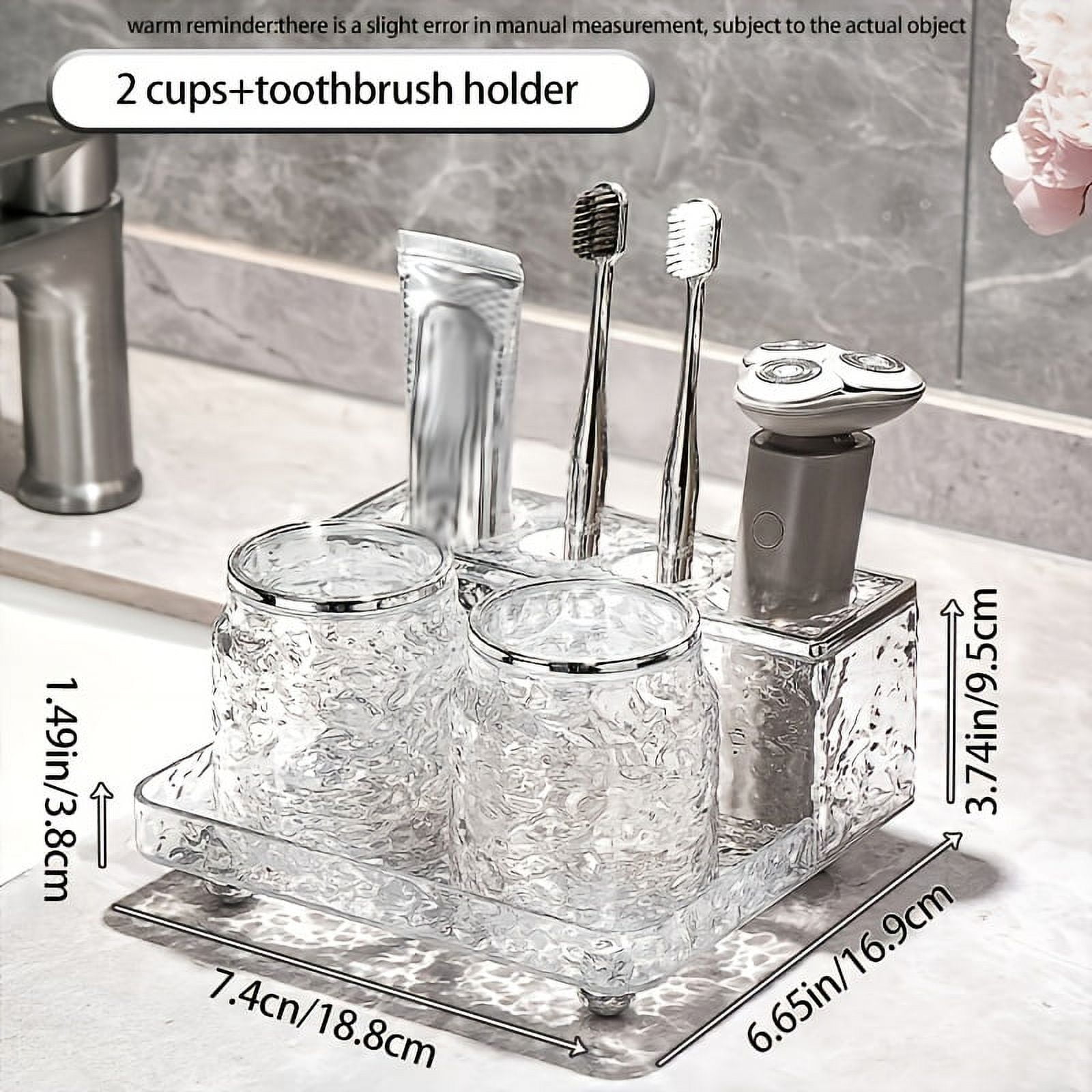 NEWKBO NEWKBO Complete Bathroom Organizer Set - Toothbrush Holder ...