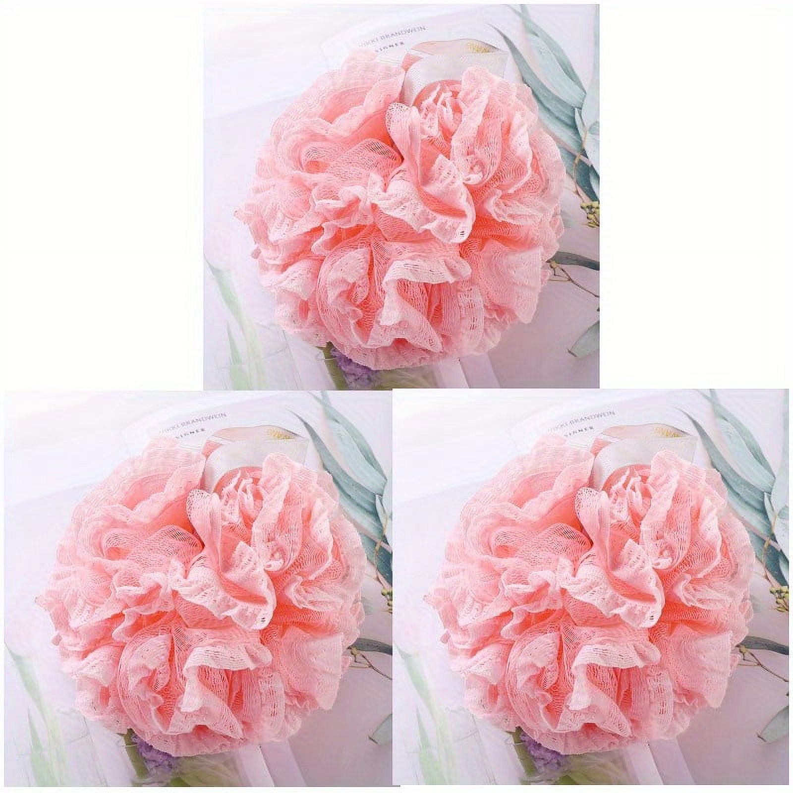 NEWKBO NEWKBO Shower Loofahs 4.7 Inch Mesh Bath Sponges For Body Wash