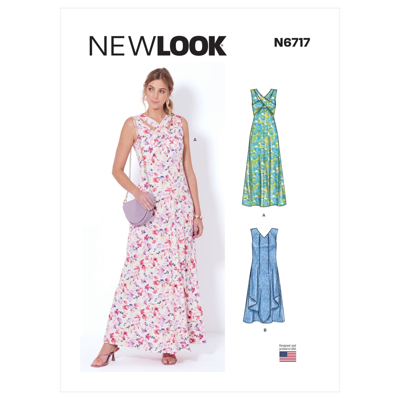 NEWLOOK Sewing Pattern N6717 - Misses' Knit Dresses, Size:  A(8-10-12-14-16-18) - Walmart.com