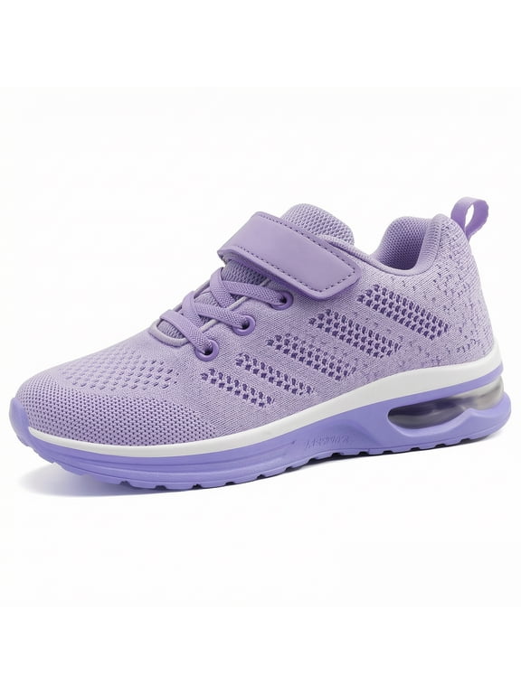 Kids Boys and Girl Running Shoes Comfortable Fashion Light Weight Slip on Cushion,Purple Sneaker Sizes 3