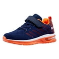 thumbnail image 1 of SINOSKY Kids Boys and Girl Running Shoes Comfortable Fashion Light Weight Slip on Cushion,Blue Orange Color, Sizes 20, 1 of 7