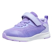 NEWMALL Toddle Little Kid Children Running Shoes Comfortable Fashion Light Weight Slip on Cushion,Purple Sneaker Sizes 07