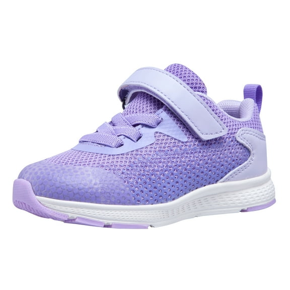 NEWMALL Toddle Little Kid Children Running Shoes Comfortable Fashion Light Weight Slip on Cushion,Purple Sneaker Sizes 08