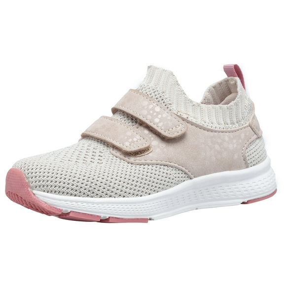 NEWMALL Toddle Little Kid Children Running Shoes Comfortable Fashion Light Weight Slip on Cushion,Beige Color,Sizes 13