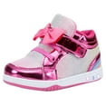 thumbnail image 1 of NEWMALL Toddler Glitter Shoes Girls Flashing Cute Bowknot Sneakers (5 Toddler,Fuchsia Multi), 1 of 7
