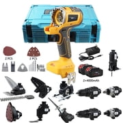 NEWONE 18V Cordless Power Tool Combo Kits 12-Tool Set Drill, Impact, Grinder, Sander, Circular, Reciprocating Saws, Blower, 2 x 4.0Ah Battery and Charger Brushless Cordless Power Tool Set