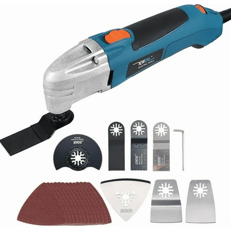 NEWONE Oscillating Multi-Tool 300w With 20 Accessories Anti-vibration 6 Variable Speed 3° Oscillation Angle MAX 22000 OPM Oscillating Multi-Tool for Cutting Wood Nailing Scraping Sanding