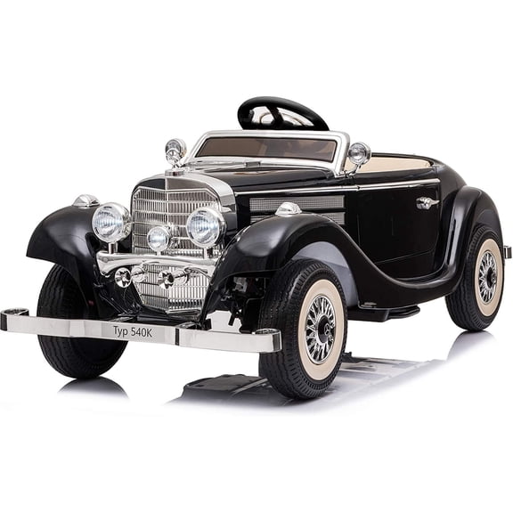 NEWQIDA Ride On Car for Kids with Remote Control Licensed Mercedes Benz 12V 14Ah Electric Vehicles Parent-Child Mode Max Load 220Ibs Ride on Toys Classic Electric Ride-on Car for Boys Girls, Black