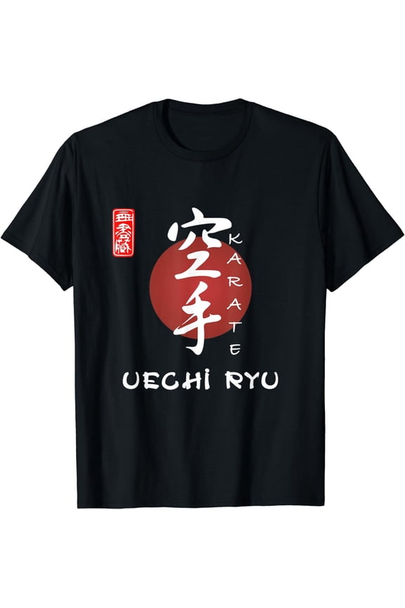 NEWUechi Ryu Karate Japanese Calligraphy - Martial Shirt S-3XL