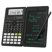 NEWYES Scientific Calculators for Students, 82 MS Foldable Math Calculator with Notepad,10-Digit Large Screen, for Middle High School Supplies & College (Black)