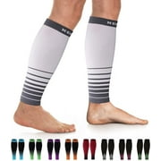 NEWZILL Compression Calf Sleeves (20-30mmHg) for Men & Women - Ideal Alternative to Compression Socks for Running, Travel, Nursing - Perfect Calf Support for Pain Relief & Recovery