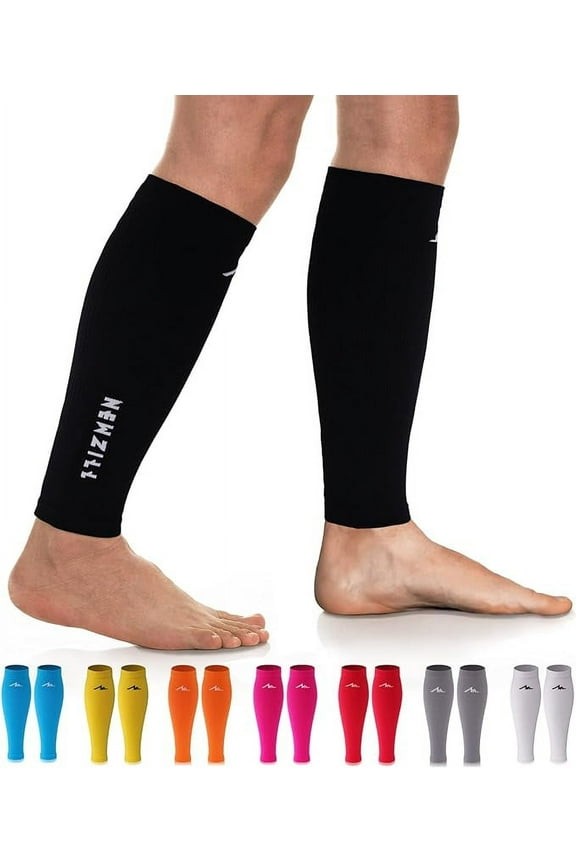 Graduated Compression Calf Sleeves, 20-30mmHg, Circulation & Recovery Support, Men & Women