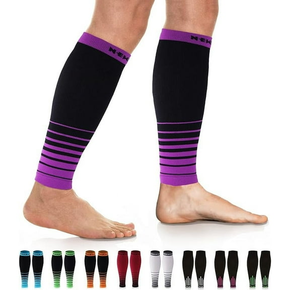 NEWZILL Compression Calf Sleeves (20-30mmHg) for Men & Women - Ideal Alternative to Compression Socks for Running, Travel, Nursing - Perfect Calf Support for Pain Relief & Recovery