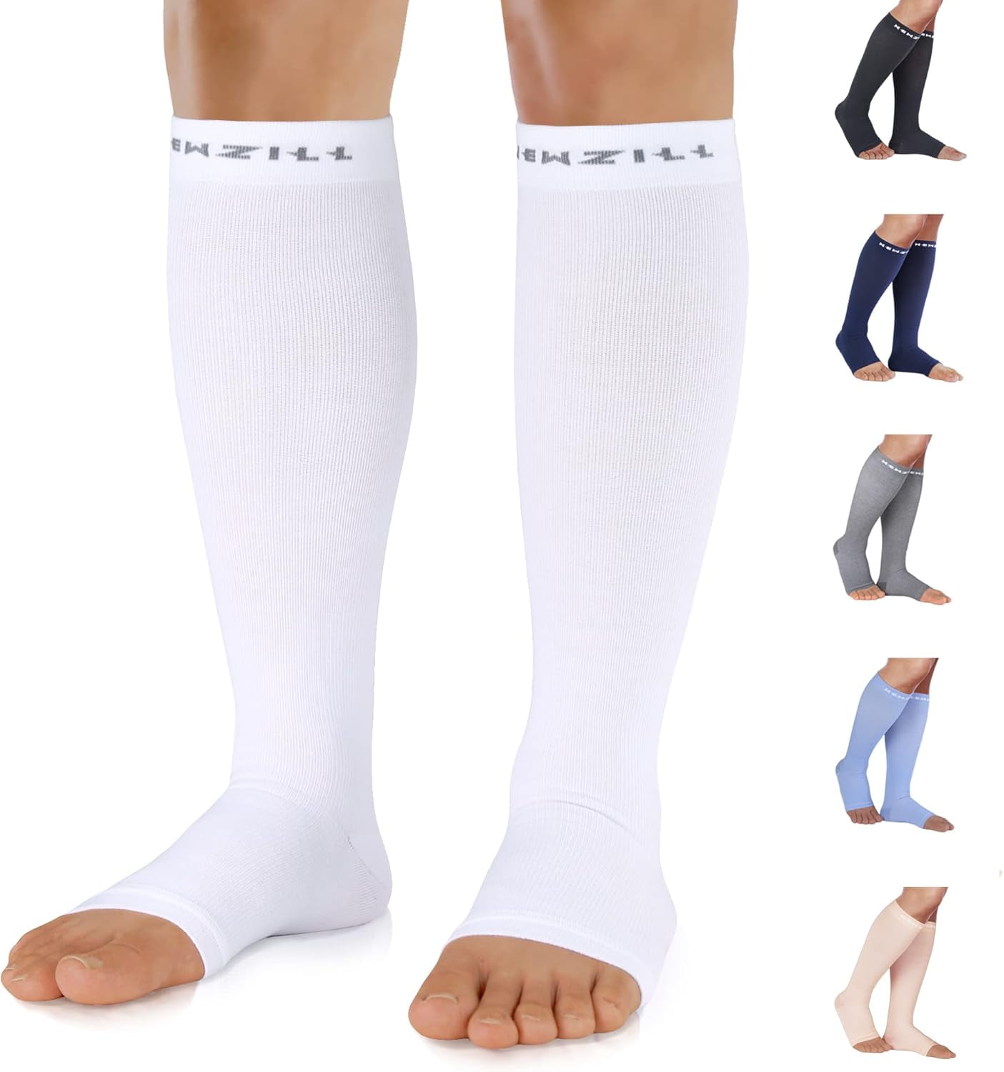 NEWZILL Compression Socks for Men & Women - 20mmHg Graduated ...