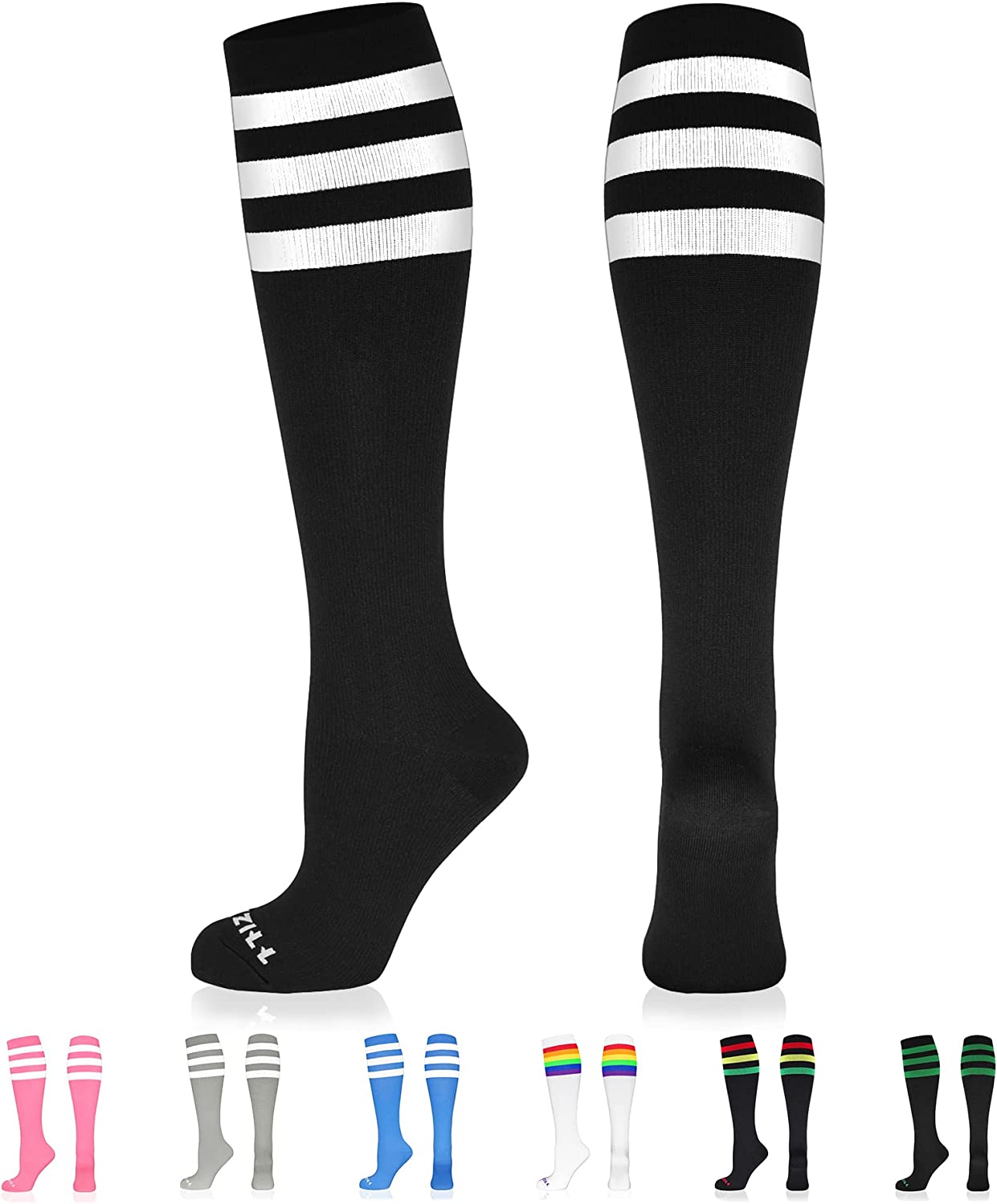 NEWZILL Medical Compression Socks for Women and Men Circulation 20-30 ...