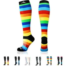 NEWZILL Medical Compression Socks for Women & Men Circulation 20-30 mmHg （Graduated Medical Compression）, Best for Running Athletic Hiking Travel Flight Nurses