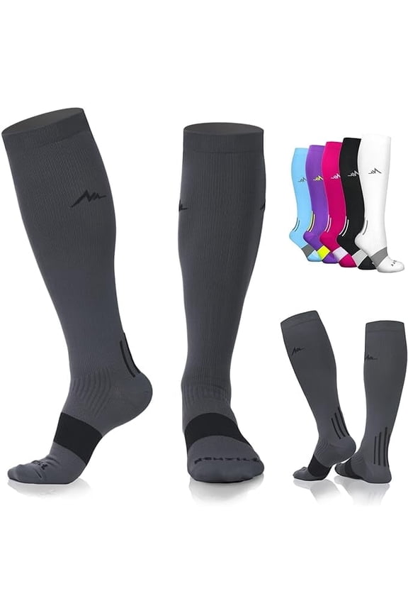 Medical Compression Socks 20-30 mmHg for Women & Men, Large/X-Large, Ideal for Running, Travel & Nurses