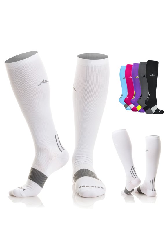 Medical Compression Socks for Women & Men Circulation 20-30 mmHg (Graduated Medical Compression), Best for Running Athletic Hiking Travel Flight Nurses (Small/Medium)