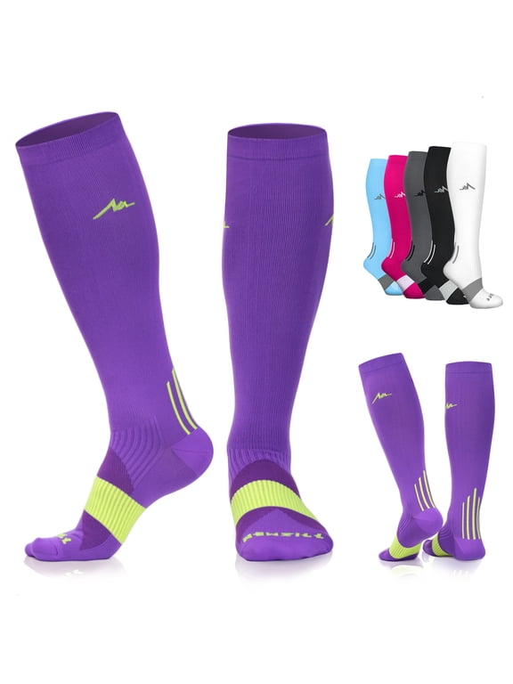 Medical Compression Socks for Women & Men Circulation 20-30 mmHg (Graduated Medical Compression), Best for Running Athletic Hiking Travel Flight Nurses (Small/Medium)