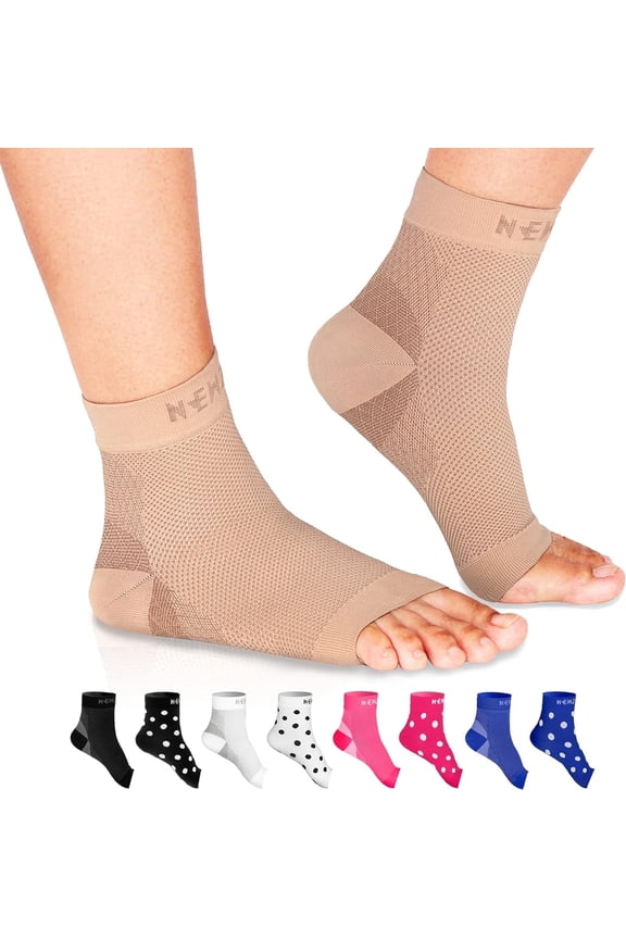 Plantar Fasciitis Socks with Arch Support, Eases Swelling & Heel Spurs, BEST 24/7 Foot Care Compression Sleeve, Ankle Brace Support, Increases Circulation, Relieve Pain Fast
