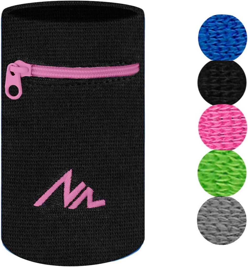 Bracciale Portatutto Da Running Con Cerniera &ndash; Borsa Da Polso Unisex Per Sport