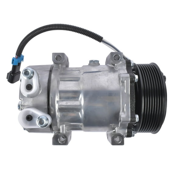NEWZQ 12V A/C Compressor with Clutch for International 4300 4400 4300LP MV607 Truck 2014-2020 1Pc