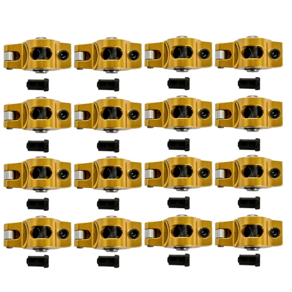 NEWZQ 16Pcs 1.5 Ratio 7/16" Engine Rocker Arm for Chevy Small Block Gen I 262 265 267 283 302 305