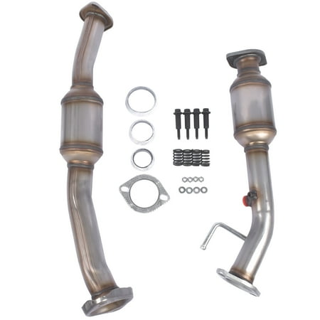 NEWZQ 2Pcs Front Rear Stainless Steel Catalytic Converter Combo 8H41165 for Nissan NV200 Van 2013-19