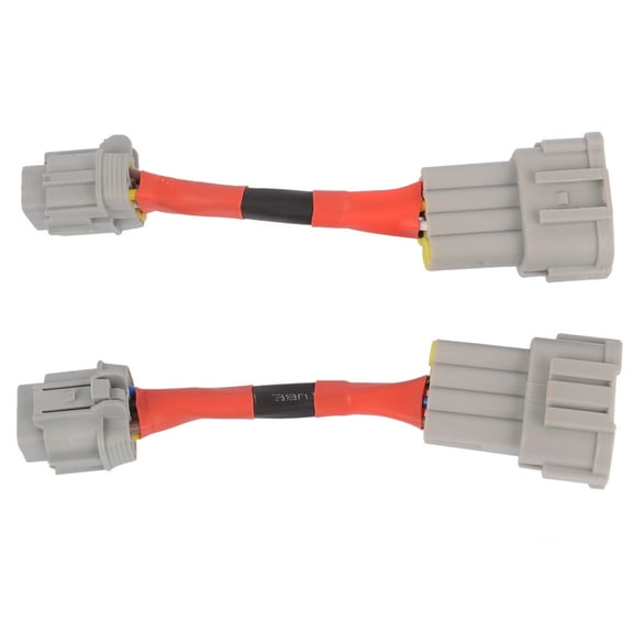 NEWZQ 2Pcs Headlight Conversion Adapters for Nissan 350Z 3.5L V6 2003-2005 HID Wiring 8 to 6