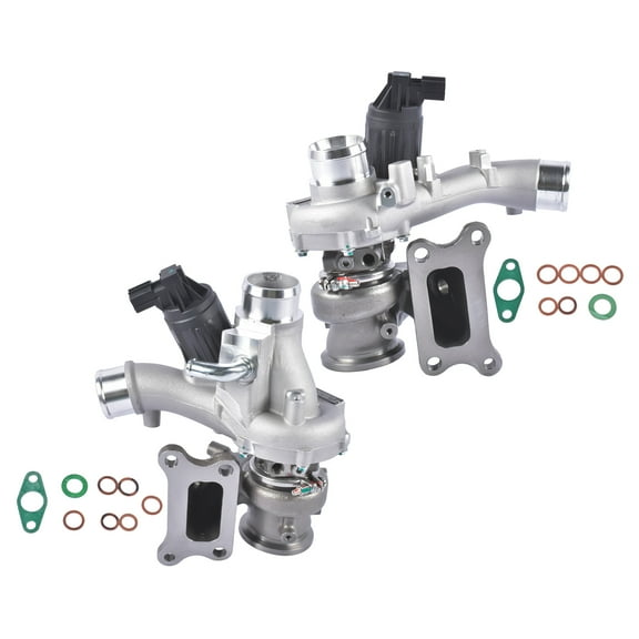 NEWZQ 2Pcs Left and Right Turbocharger for INFINITI Q50 Q60 Coupe Sedan 3.0L V6 2016-2024 Silver