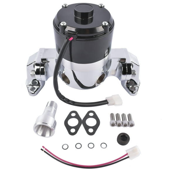 NEWZQ 35 GPM High Flow Rate Aluminum Electric Water Pump for SBC Small Block Chevy 262-400 Engine