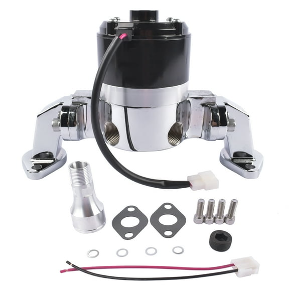 NEWZQ 35 GPM High Flow Rate Electric Water Pump for BBC Big Block Chevy 396 427 454 V8 Engine Silver